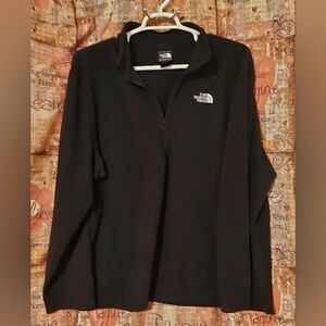 Men's The North Face Black Quarter-Zip Fleece Size XXL